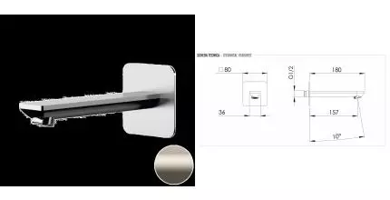 Излив настенный REMER Energy 91EYXV, сталь (XV), шт 91EYXV · Energy, Remer, 91EYXV Излив настенный REMER Energy 91EYXV, сталь (XV), шт 91EYXV · Energy, Remer, 91EYXV