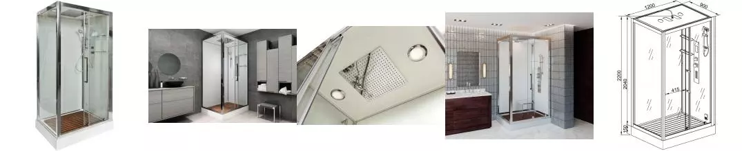 Душевая кабина «AvaCan» Z120 KERAVA 120/90 низкий поддон прозрачная/хром с гидромассажем универсальная Душевая кабина «AvaCan» Z120 KERAVA 120/90 низкий поддон прозрачная/хром с гидромассажем универсальная