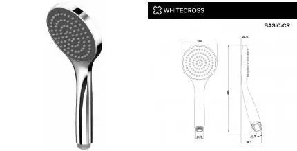 Ручная лейка «Whitecross» Basic CR хром Ручная лейка «Whitecross» Basic CR хром