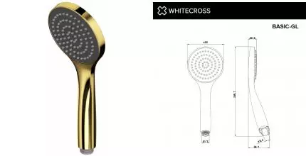 Ручная лейка «Whitecross» Basic GL золото Ручная лейка «Whitecross» Basic GL золото