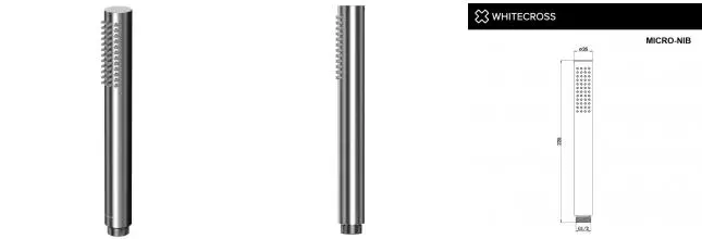 Ручная лейка «Whitecross» Micro NIB брашированный никель Ручная лейка «Whitecross» Micro NIB брашированный никель