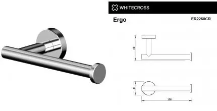 Держатель для туалетной бумаги «Whitecross» Ergo ER2260CR на стену хром