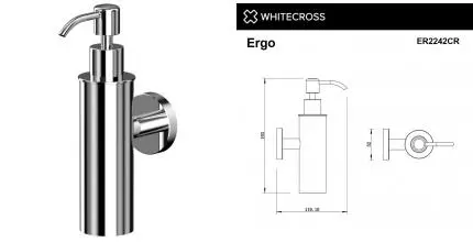 Дозатор для мыла «Whitecross» Ergo ER2242CR на стену хром