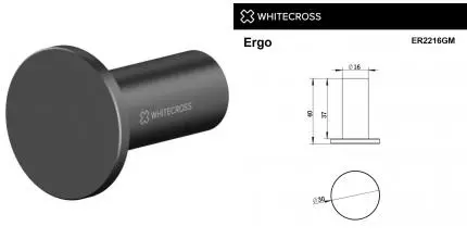 Крючок «Whitecross» Ergo ER2216GM на стену оружейная сталь