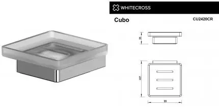 Мыльница «Whitecross» Cubo CU2420CR на стену хром