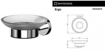 Мыльница «Whitecross» Ergo ER2220CR на стену хром