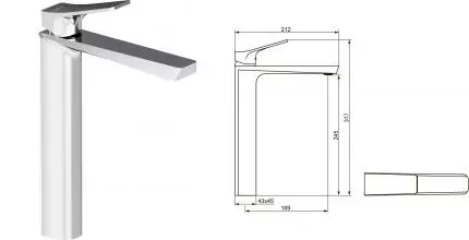 Смеситель для раковины «Damixa» Urban DX9502200 хром Смеситель для раковины «Damixa» Urban DX9502200 хром