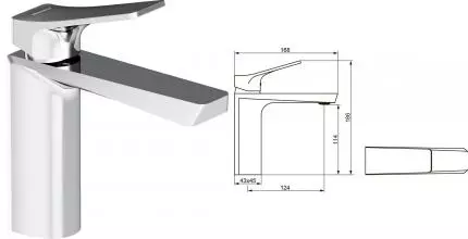Смеситель для раковины «Damixa» Urban DX9502100 хром Смеситель для раковины «Damixa» Urban DX9502100 хром