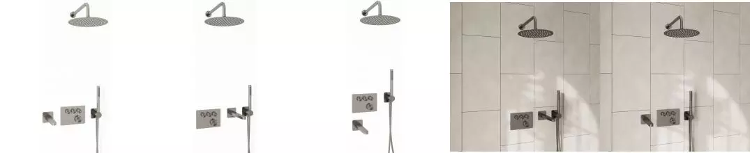 Душевая система «WasserKRAFT» Wern A4258.097.121.275.100.276.298 Thermo с термостатом никель