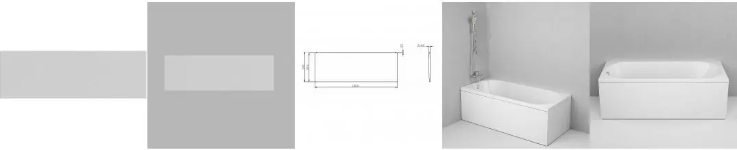 Экран под ванну «Am.Pm» W94A-160-070W-P 160/70 белый