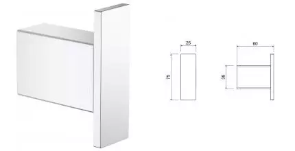 Крючок «Schein» Accessories 9311CH на стену хром Крючок «Schein» Accessories 9311CH на стену хром