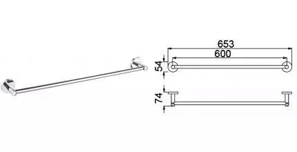 Полотенцедержатель «Timo» Saona 13053/00 на стену хром