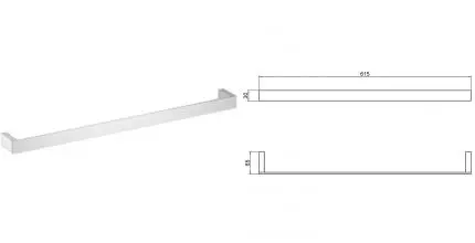 Полотенцедержатель «Timo» Petruma 15253/00 на стену хром