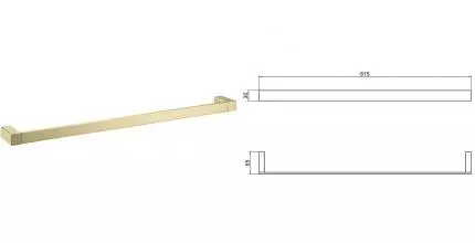 Полотенцедержатель «Timo» Petruma 15253/17 на стену матовое золото Полотенцедержатель «Timo» Petruma 15253/17 на стену матовое золото