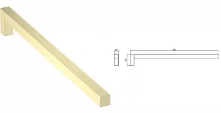 Полотенцедержатель «Timo» Selene 17051/17 на стену матовое золото