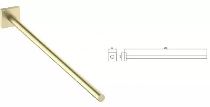 Полотенцедержатель «Timo» Selene 17055/17 на стену матовое золото