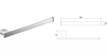 Полотенцедержатель «Timo» Torne 43050/00 на стену хром