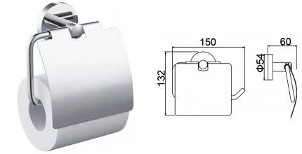 Держатель для туалетной бумаги «Timo» Saona 13042/00 на стену хром