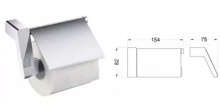 Держатель для туалетной бумаги «Timo» Torne 43042/00 на стену хром