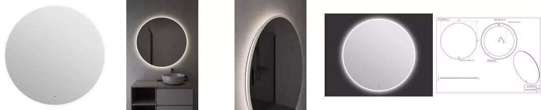 Зеркало «Cersanit» Eclipse Fusion 100/100 с подсветкой Зеркало «Cersanit» Eclipse Fusion 100/100 с подсветкой