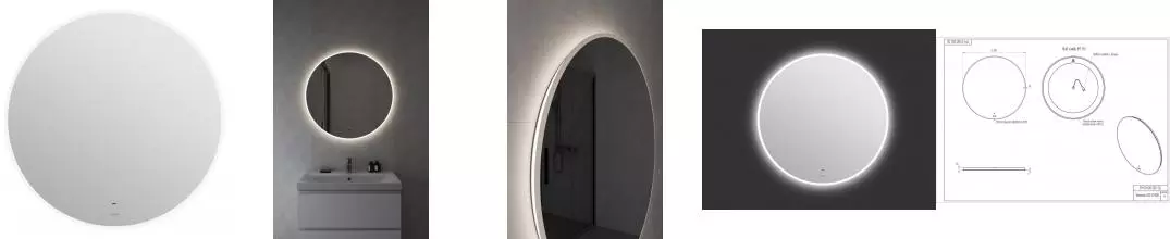 Зеркало «Cersanit» Eclipse Fusion 80/80 с подсветкой Зеркало «Cersanit» Eclipse Fusion 80/80 с подсветкой