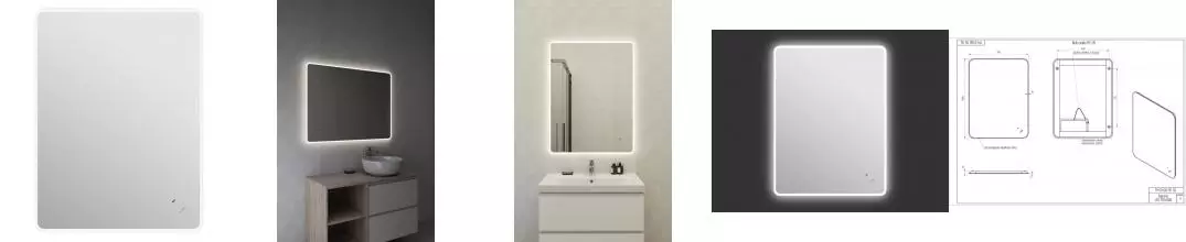 Зеркало «Cersanit» Eclipse Fusion 75/100 с подсветкой Зеркало «Cersanit» Eclipse Fusion 75/100 с подсветкой