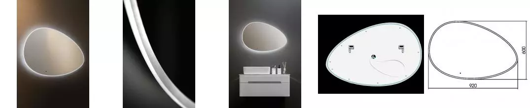 Зеркало «Art&Max» Como 92/60 с подсветкой Зеркало «Art&Max» Como 92/60 с подсветкой