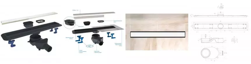 Душевой лоток «Belbagno» Luce 90 BB-LD-LUCE-90-BIANCO боковой выпуск белый матовый/под плитку Душевой лоток «Belbagno» Luce 90 BB-LD-LUCE-90-BIANCO боковой выпуск белый матовый/под плитку