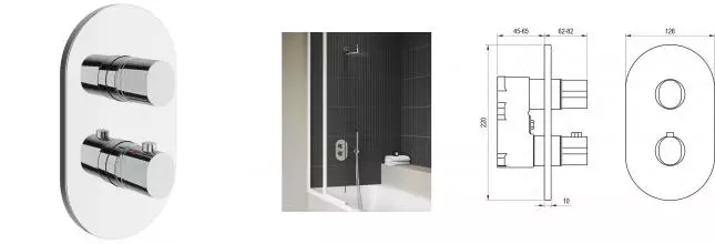 Внешняя часть смесителя «Ravak» Chrome II CR II 063.00CR II.O2 хром Внешняя часть смесителя «Ravak» Chrome II CR II 063.00CR II.O2 хром