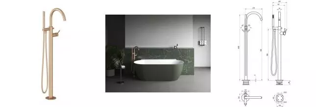 Внешняя часть смесителя «Ravak» Espirit ES 080.60RGB нужна скрытая часть RB 07G.50 розовое золото Внешняя часть смесителя «Ravak» Espirit ES 080.60RGB нужна скрытая часть RB 07G.50 розовое золото