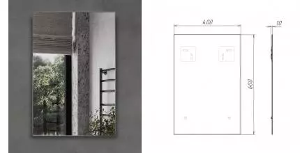 Зеркало «Comforty» Альба 40/60 без света