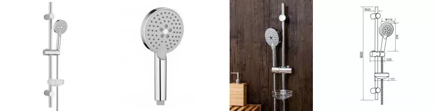 Душевой гарнитур «Orange» O-Shower OS902cr хром