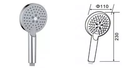 Ручная лейка «Orange» O-Shower S02HS хром Ручная лейка «Orange» O-Shower S02HS хром