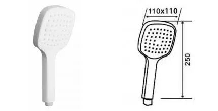 Ручная лейка «Orange» O-Shower S04HSW белая матовая Ручная лейка «Orange» O-Shower S04HSW белая матовая