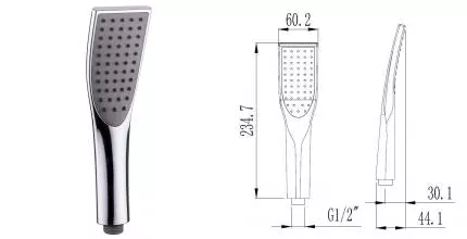 Ручная лейка «ESKO» SSP751Q хром Ручная лейка «ESKO» SSP751Q хром