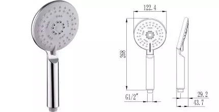 Ручная лейка «ESKO» SPL1105 хром Ручная лейка «ESKO» SPL1105 хром