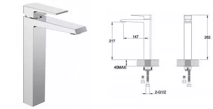 Смеситель для раковины «Belbagno» Arlie ARL-LMC-CRM хром