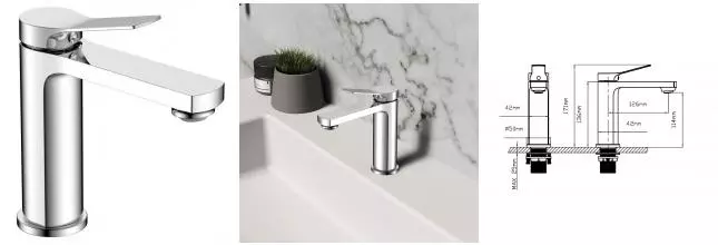 Смеситель для раковины «Vincea» Arco VBF-4AR01CH хром