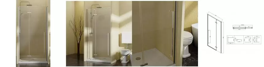Душевая дверь «Vincea» Slim-N VDPH-5SN900CL 90/195 прозрачная/хром Душевая дверь «Vincea» Slim-N VDPH-5SN900CL 90/195 прозрачная/хром