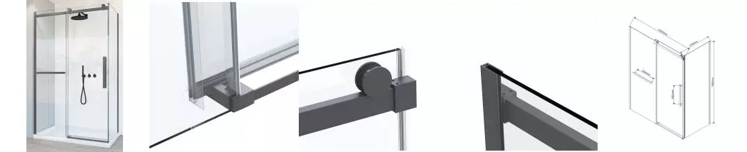 Душевой угол-ограждение «Vincea» Como Soft VSR-1CS1012CLGM 120/100 прозрачный/вороненая сталь прямоугольный без поддона универсальный Душевой угол-ограждение «Vincea» Como Soft VSR-1CS1012CLGM 120/100 прозрачный/вороненая сталь прямоугольный без поддона универсальный