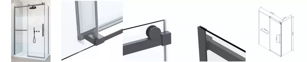 Душевой угол-ограждение «Vincea» Como Soft VSR-1CS9012CLGM 120/90 прозрачный/вороненая сталь прямоугольный без поддона универсальный Душевой угол-ограждение «Vincea» Como Soft VSR-1CS9012CLGM 120/90 прозрачный/вороненая сталь прямоугольный без поддона универсальный