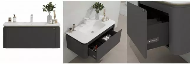 Мебель B&W U935.1200 основной шкаф P02,Unihopper,Corian раковина-столешница/LED light (1200x520x400) 9351200 · Black & White, 9351200 Мебель B&W U935.1200 основной шкаф P02,Unihopper,Corian раковина-столешница/LED light (1200x520x400) 9351200 · Black & White, 9351200