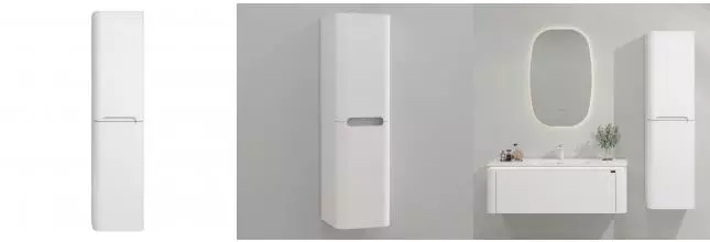 Мебель B&W U925.SC1550 боковой шкаф, цвет Р01, петли  DTS (1550x420х250) 925.SC1550 · Black & White, 925.SC1550