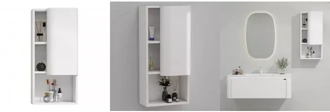 Мебель B&W U925.SC900 боковой шкаф, цвет Р01, петли  DTS (900x420х250) 925.SC900 · Black & White, 925.SC900