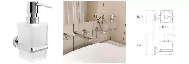 Дозатор для мыла «WasserKRAFT» Mosel K-46699 на стену хром