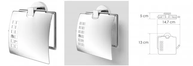 Держатель для туалетной бумаги «WasserKRAFT» Mosel K-46625 на стену хром