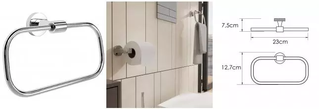 Полотенцедержатель «WasserKRAFT» Mosel K-46660 на стену хром