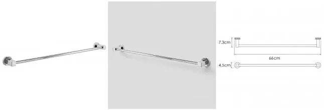 Полотенцедержатель «WasserKRAFT» Mosel K-46630 на стену хром