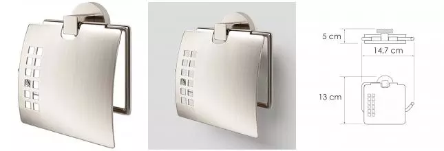 Держатель для туалетной бумаги «WasserKRAFT» Tauber K-64425 на стену никель