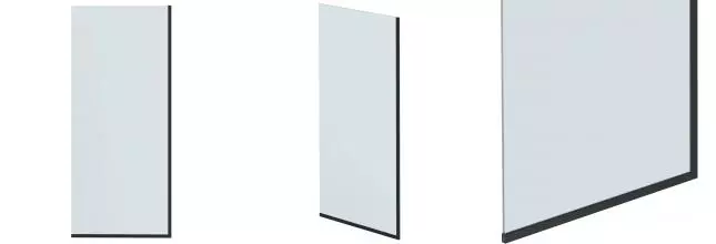 Шторка на ванну стеклянная «Mebelvann» Ben 403 60/140 прозрачная/чёрная универсальная Шторка на ванну стеклянная «Mebelvann» Ben 403 60/140 прозрачная/чёрная универсальная